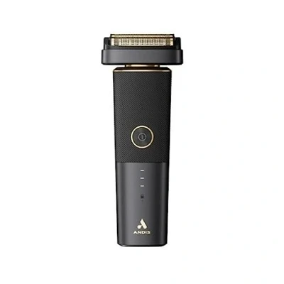 Image of Andis PFS 1,Resurge Foil Shaver Includes Gold Titanium Hypoallergenic Foils,Easily Adjustable Pivot Head,Powered by Lithium Ion Battery,Battery Life Indicator &amp; USB Charging Port Black,White