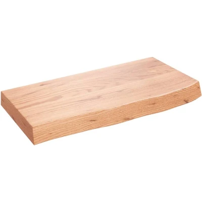 Image of vidaXL Wall Shelf Light Brown 60x30x(2 6) cm Treated Solid Wood Oak