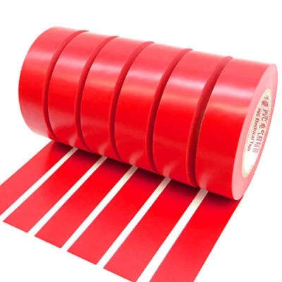Image of Maveek PVC Electrical Insulation Tape 20m x 19mm (6 Pack Red)
