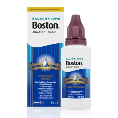 Image of Boston Advance Cleaner, Leaves Lenses Clean, Ready for Disinfection and Conditioning, Rigid Gas Permeable (RGP) Hard Contact Lenses, 30 ml