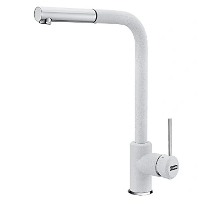 Image of Franke 115.0476.826 + SR01 Green Chromed Kitchen Sink Tap with Pull Out Spout White