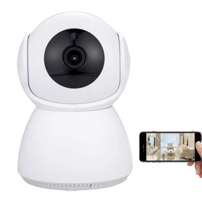 Image of New Flash 3MP Pan Tilt Security Camera Indoor Home, WiFi Baby Pet Dog Monitor, 360 Rotational Views, Night Vision, Motion Tracking, 1080P, 2 Way Audio, Cloud/SD Card Storage, Device Sharing