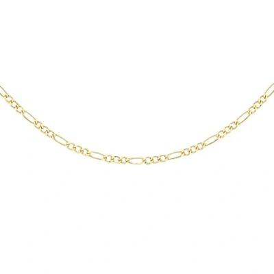 Image of Carissima Gold Women&#039;s 9 ct Yellow Hollow 2 mm Figaro Chain Necklace of Length 46 cm/18 Inch
