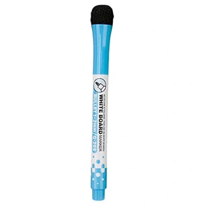 Image of Brussel 1 Pc Magnetic Dry Erase Markers Fine Point Whiteboard Pen Erasable White Board Writing Drawing Marker for Classroom Work, Calender Blue