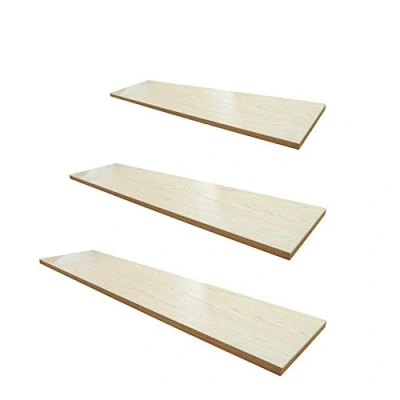 Image of HD Wooden Support Bracket, Shelves Shelf Bracket in Pair 6 Sizes 10CM, 15CM, 20CM, 25CM, 30CM, 35CM (1, Maple 90cm x 30cm)