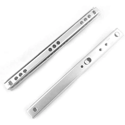 Image of Pair of 342mm Length Runners Ball Bearing Drawer Slides Rail Steel Guide 2 Sections