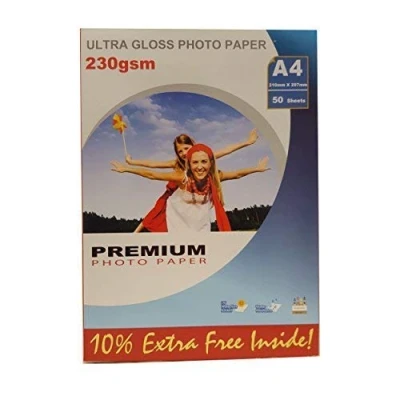 Image of Premium A4 Ultra Gloss Inkjet Photo Paper (230gsm) 50 Sheets