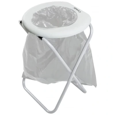 Image of Crystals® Folding Toilet Seat, Outdoor Portable Chair for Camping Park Travel Fishing