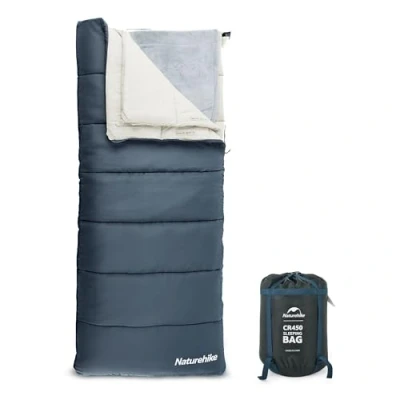 Image of Naturehike Envelope Sleeping Bag, 5℃ To 13℃, 300GSM Cotton Waterproof All Season Removable Suitable for Camping, Mountain Climbing, Hiking, Indoor