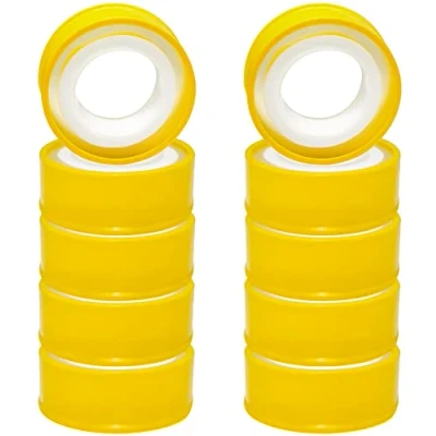 Image of QIQN PTFE Thread Seal Tape 10 Rolls Gas Sealing for Gases &amp; Liquids Plumbing Joint Water Leak Pipe 15mm x 0.1mm 15m