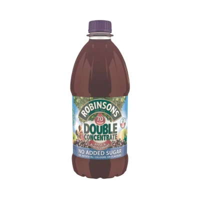 Image of Robinsons Squash Double Concentrate 1.75 Litres Apple and Blackcurrant Ref A02116 Pack 2