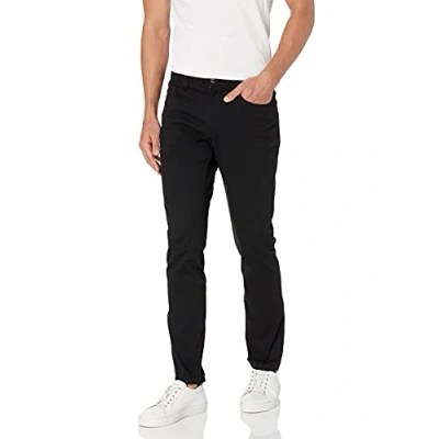 Image of Amazon Essentials Men&#039;s Skinny Fit 5 Pocket Comfort Stretch Chino Trouser (Previously Goodthreads), Black, 30W / 29L