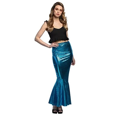 Image of Boland 51032 Mermaid Skirt, Size M, Scale Women&#039;s Fancy Dress Costumes, Costume for Carnival, Theme Party and JGA, Multicolor