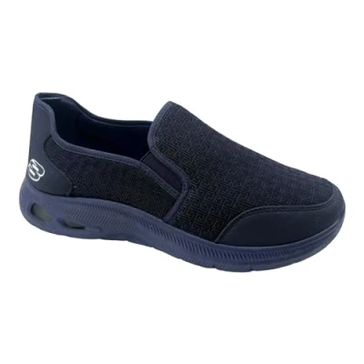 Image of Mens Walking Driving Slip On Comfort Super Lightweight Memory Foam Shoes Trainers Navy