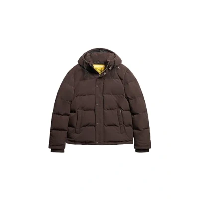 Image of Superdry Men&#039;s Chaqueta Acolchada Jacket, Dark Brown, L