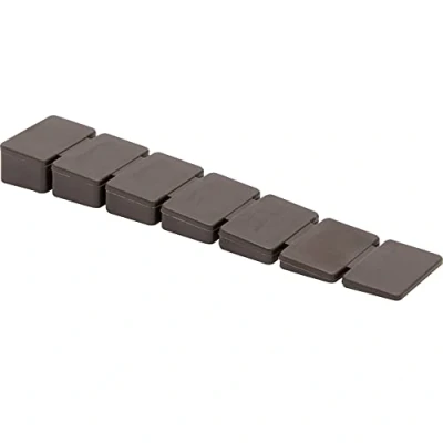 Image of WAGNER Door Wedge/Doorstop CUTSTICK 9pcs. Set 75 x 7 mm, Brown Wedge Made of high Class Synthetics, to be Pushed Underneath Doors, Protects Door, Wall and Furniture 15693009