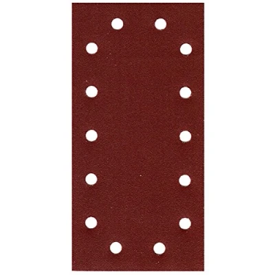 Image of Pack of 50 Sandpaper Sanding Sheets 115 x 230 mm 14 Hole Grit = 80 Orbital Sanders