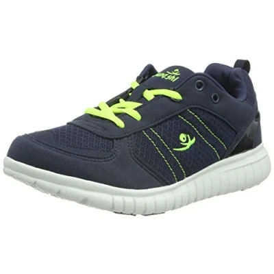 Image of chung shi Unisex Kids Duxfree Nassau Junior Sports shoes mit Schnürsenkel, Navy/Lime, 36 EU