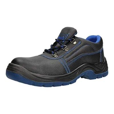 Image of FUZZIO Safety Work Shoes Steel Toe Cap Laces Blue
