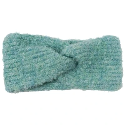 Image of styleBREAKER Women&#039;s knitted headband with rib knit pattern and twist knot, warm winter hairband boucle look, 04026063, Colour:Mint
