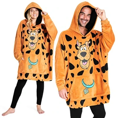 Image of Scooby Doo! Oversized Hoodie Blanket for Men, Women Official Merchandise (Brown)