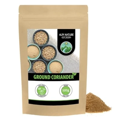 Image of Ground Coriander (500g, 1.1 lb), Powder, Seeds, 100% Natural, Seeds No additives