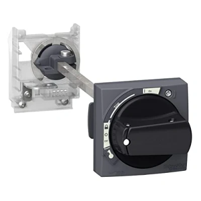 Image of Extended rotary handle kit, Schneider Electric TeSys Deca, IP54, black handle, with trip indication, for GV2L GV2P,GV2APN01