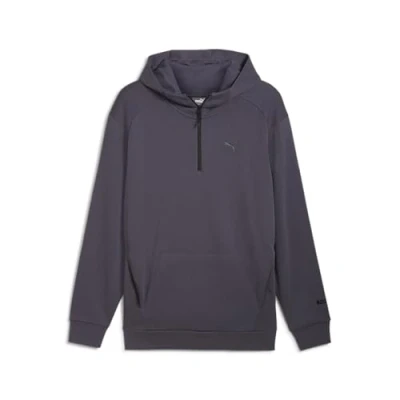 Image of Puma Mens RAD/CAL Hooded Half Zip Grey Size Medium