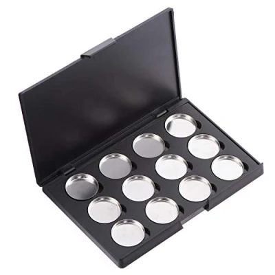 Image of Allwon Empty Magnetic Eyeshadow Makeup Palette with 12Pcs 26mm Round Metal Pans