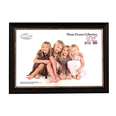 Image of Inov8 Framing Photo Frame, Washed Black, 12x8 Inch