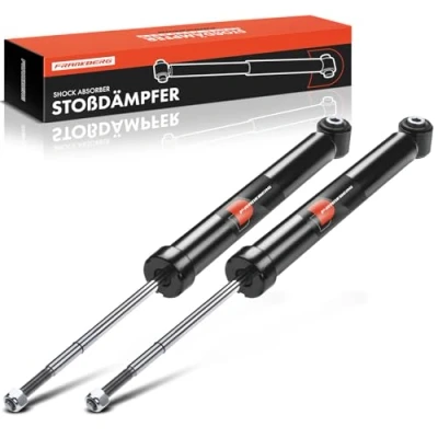 Image of Frankberg 2x Shock absorber Gas pressure Rear axle Compatible with Arosa 6H 1.0L 1.7L 1997 2004 L.u.p.o 60 6X1 1998 2005 Replace# 6E0513025A