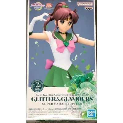 Image of Banpresto Super Sailor Jupiter Pretty Guardian Moon Eternal The Movie, Glitter and Glamours 23 cm Action Figure BP19480 Multicolor