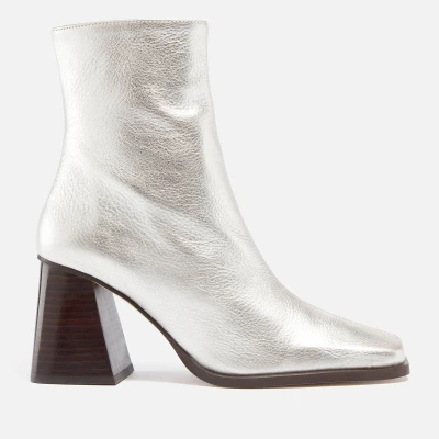 Image of ALOHAS Women&#039;s South Shimmer Leather Heeled Boots UK 4