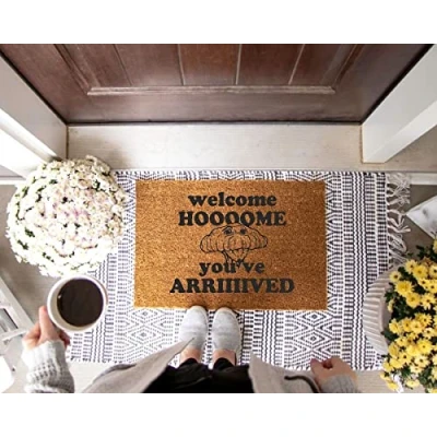 Image of Ensound Welcome Home You&#039;ve Arrived Doormat,Modern doormats,Alphabet Doormat Decor 24x16 Inch