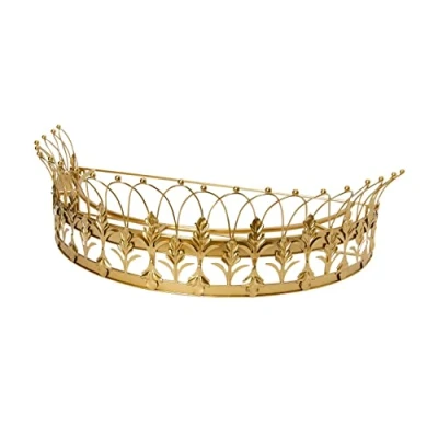 Image of Creative Co op Canopy Crown, Gold