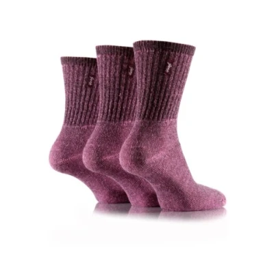 Image of 3 Pair Pink Vintage Socks Ladies 4 7 Jeep