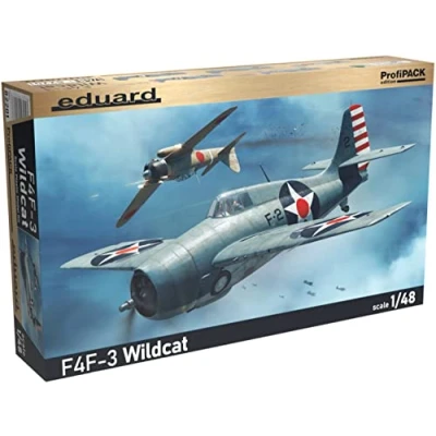 Image of Eduard EDK82201 1:48 Profipack F4F 3 Wildcat Scale Model kit