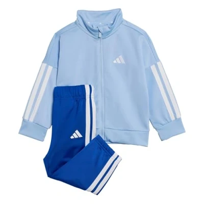 Image of adidas Performance Essentials Infant SET Tracksuit Glow blue white for kids, Size: 9 12m,