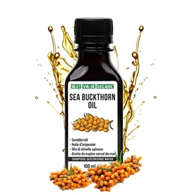 Image of Siberian Sea Buckthorn Oil 3.4 fl.oz / 100ml Raw Unrefined Extra Virgin First Cold Pressed from Wild harvested Seeds and Berries
