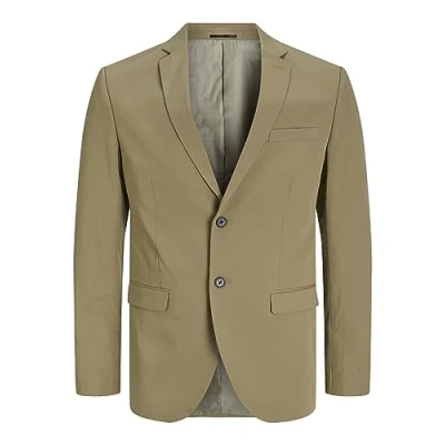 Image of JACK &amp; JONES Men&#039;s Jprfranco Blazer Noos Jacket, Covert Green/Fit:Super Slim Fit, 42R