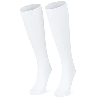 Image of CityComfort Ladie Knee High Socks (4 7 UK, White)