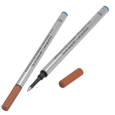Image of Senator Rollerball Refill Set of 2 Ever ROLL Ink Cartridges Blue Line Width 0.5 mm ISO 14145 Indelible (140 10 2BL)