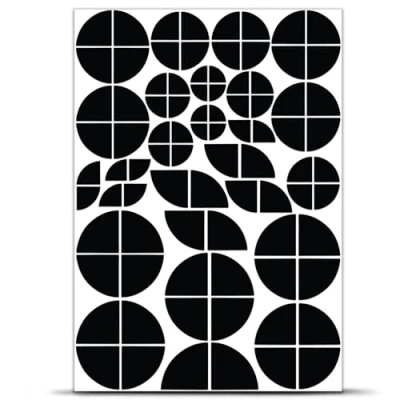 Image of Emblem Corners Stickers Compatible with BMW Self Adhesive Car Sticker Waterproof Motorcycle Accessories 86 Piece Film Black Mat/Gloss and Silver D 57 (Black Matt)
