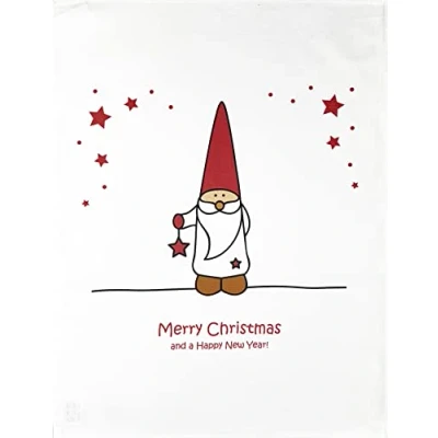 Image of Half a Donkey Merry Christmas from the Gonk Large Cotton Tea Towel