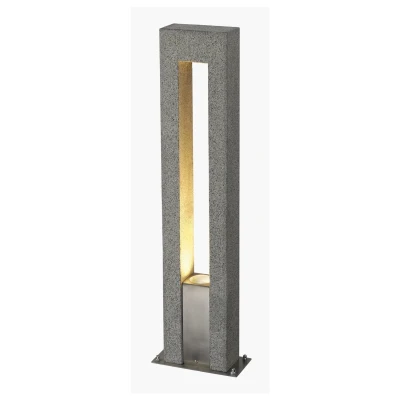 Image of SLV Arrock Arc Outdoor Floor Stand GU10 IP44 Salt &amp; Pepper Granite