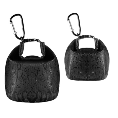 Image of Travel Soap Container Bag, 2 Pack Portable Holder Case,Completely Waterproof and Leak Proof, Solutions for Travelling with Bar (Black)