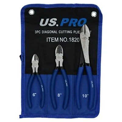 Image of Cutting Plier Side Diagonal Cutters Wire Cable Snips 6&quot; / 8&quot; 10&quot; AT148