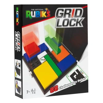 Image of Ideal 11402 Rubik&#039;s Gridlock Board Game, Multicolour