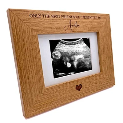 Image of ukgiftstoreonline Best friends get promoted to auntie Baby Scan Frame Gift