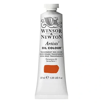 Image of Transparent Red Ochre Winsor Newton 37ml Artists Oil Colour Tube Series 1 (647)